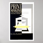 Color Print Making 1938 WPA