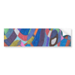 "Color Rush" Abstract Bumper Sticker