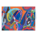 "Color Rush" Abstract Card
