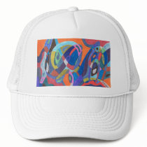 "Color Rush" Abstract Mesh Hats