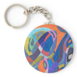 "Color Rush" Abstract Keychains