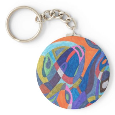 "Color Rush" Abstract Keychains by RLMdesignes