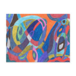"Color Rush" Abstract Postcards