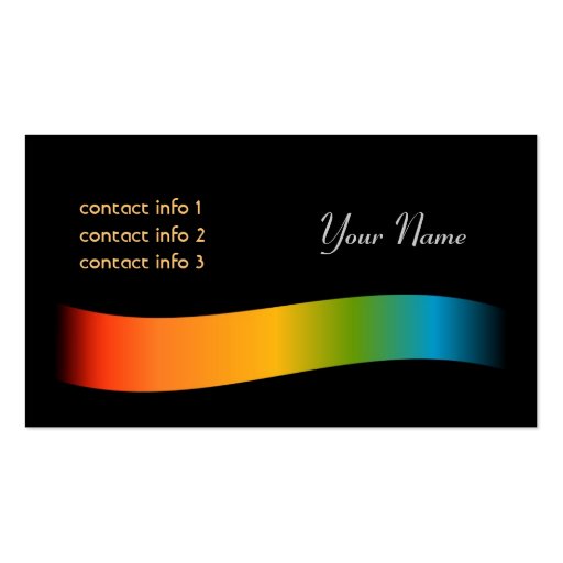 Color Spectrum Business Cards (front side)