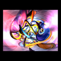Color Splash Abstract Poster posters