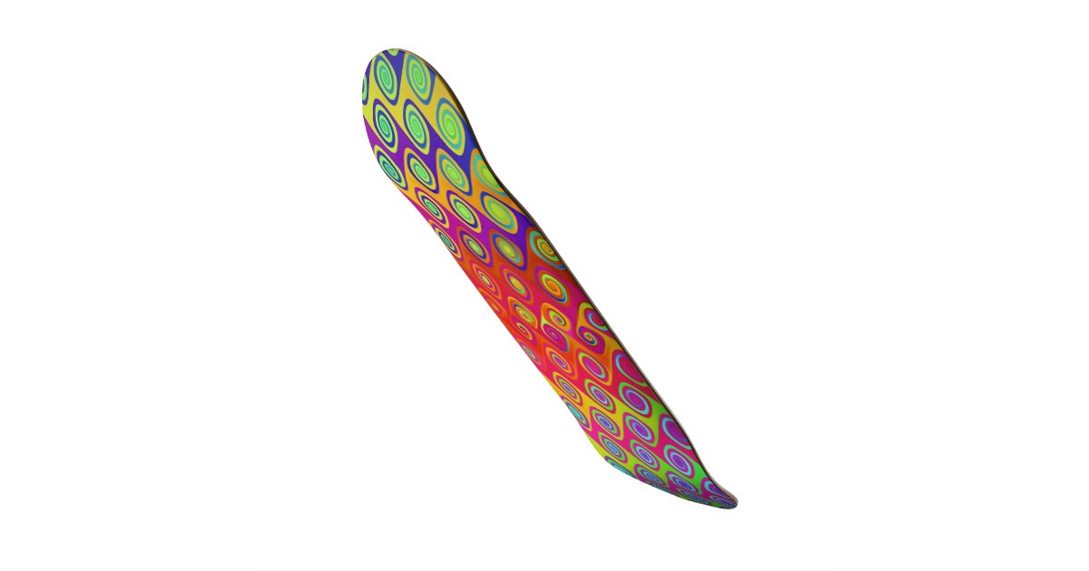 Color Splash Bright Skateboard Zazzle