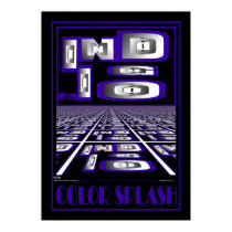 COLOR SPLASH INDIGO posters by JOSEPHINEB3 COLOR SPLASH INDIGO posters