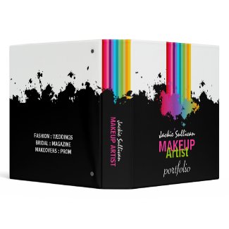Colour Splash Makeup Artist Portfolio 1.5 Inch binder