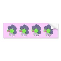 Color Splash/ PopArt Flower bumper stickers