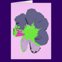 Color Splash/ PopArt Flower cards