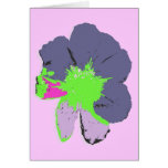 Color Splash/ PopArt Flower Greeting Card
