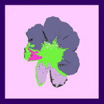 Color Splash/ PopArt Flower posters