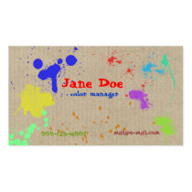 Color Splashes business cards