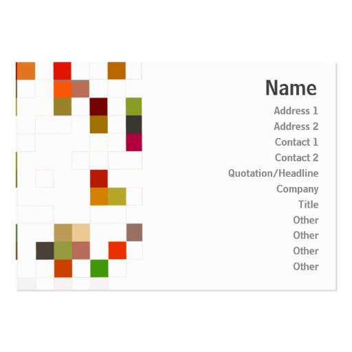 Color Square - Chubby Business Cards