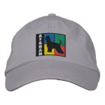 Color Squares Afghan Hound Embroidered Baseball Caps