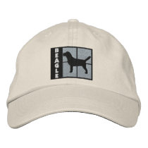 Color Squares Beagle Baseball Cap