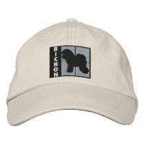 Color Squares Bichon Embroidered Hat