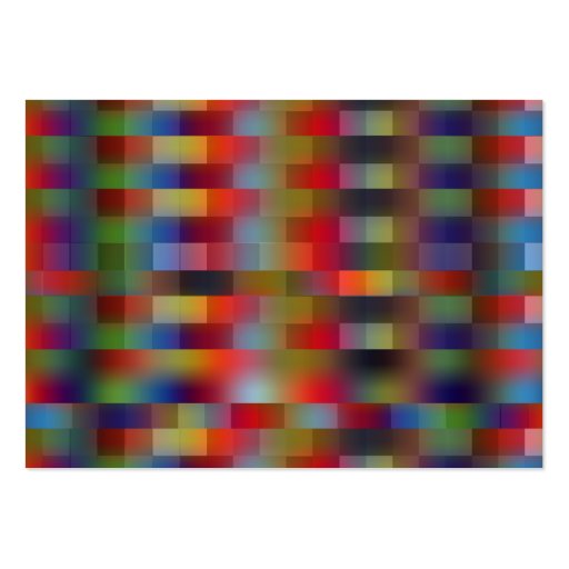 Color Squares - Chubby Business Card Template (back side)