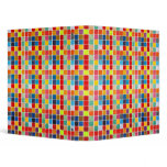 COLOR SQUARES PATTERN BINDER