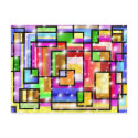 Color Squares postcards