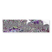 Color Storm - Fractal Art Bumper Stickers
