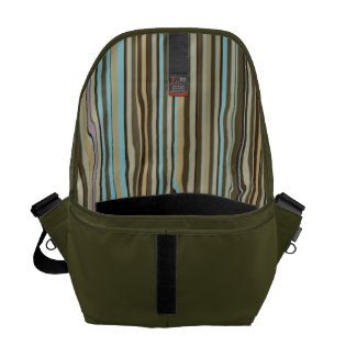 Color Striped Lining Man's Commuter rickshaw_messengerbag