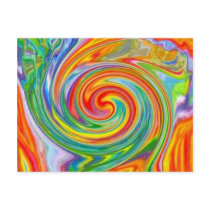 Color Swirl Postcard by gryffynda Color Swirl Postcard