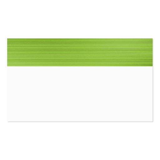 Color Textured Header - Brushed Green Business Card Templates (back side)