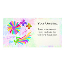 Color the World Custom Card Custom Photo Card