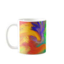 Color Waves Surfeit Abstract Art mugs