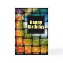 Color Weave Happy Birthday cards by dndartstudio Color Weave Happy Birthday cards