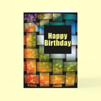 Color Weave Happy Birthday cards by dndartstudio Color Weave Happy Birthday cards