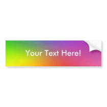 Color Wheel: Abstract Colors Bumper Sticker