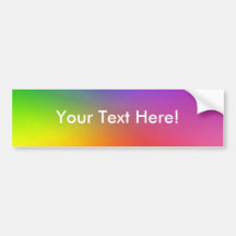 Color Wheel: Abstract Colors Bumper Sticker