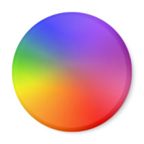 Color Wheel: Abstract Colors Fridge Magnets