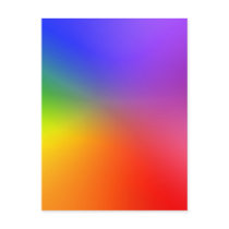 Color Wheel: Abstract Colors Postcard