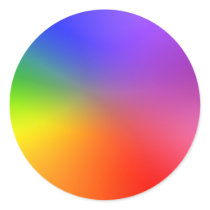 Color Wheel: Abstract Colors Round Stickers