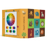 Color Wheel Animal Art Binder