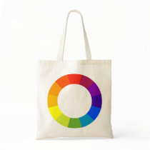 color wheel canvas bag