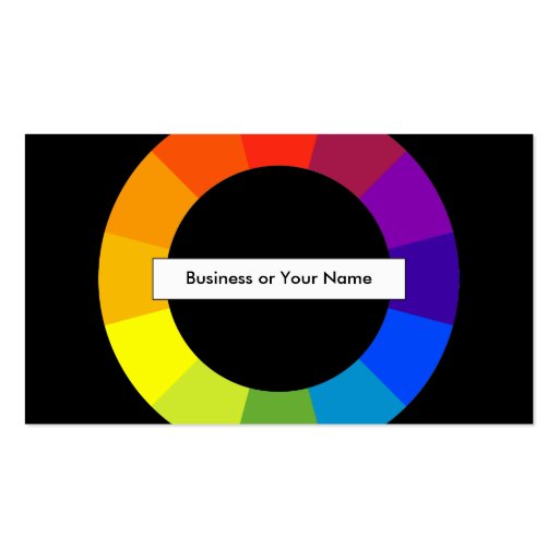 color wheel business business cards (back side)