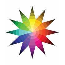 Color Wheel Explosion t-shirts