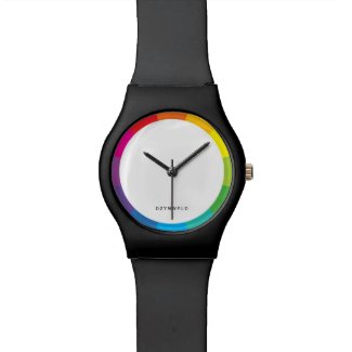 color wheel matte black watch