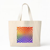 Color Wheel Spiral: Canvas Bag
