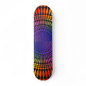 Color Wheel Vertigo: Custom Skateboard by spiritswitchboard Color Wheel Vertigo: Custom Skateboard