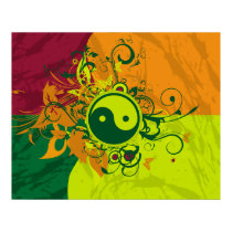 Color Yin Yang posters