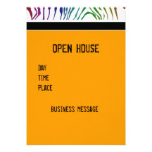 Color Zebra Patterns Personalized Invites