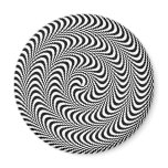 Colorable Optical Block Spiral Refrigerator Magnet