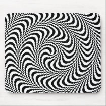 Colorable Optical Block Spiral Mouse Pad