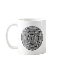 Colorable Optical Block Spiral Coffee Mug
