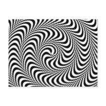 Colorable Optical Block Spiral Post Cards